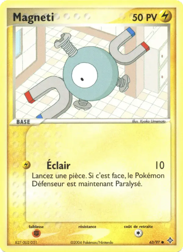 Magneti — Carte Pokémon 63 EX Dragon