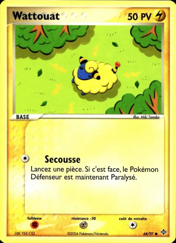 Wattouat — Carte Pokémon 64 EX Dragon
