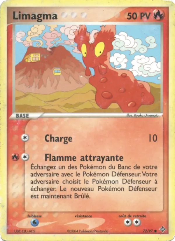 Limagma — Carte Pokémon 72 EX Dragon