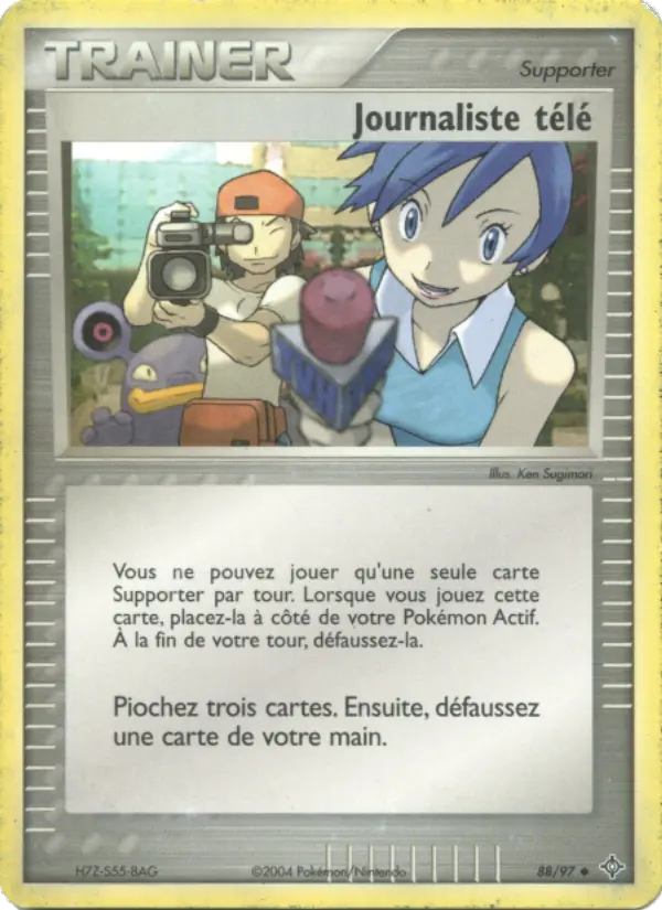 088/097 - Journaliste télé — Carte Pokémon EX Dragon 88/97