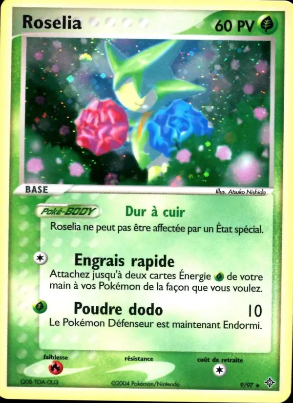 Roselia — Carte Pokémon 9 EX Dragon