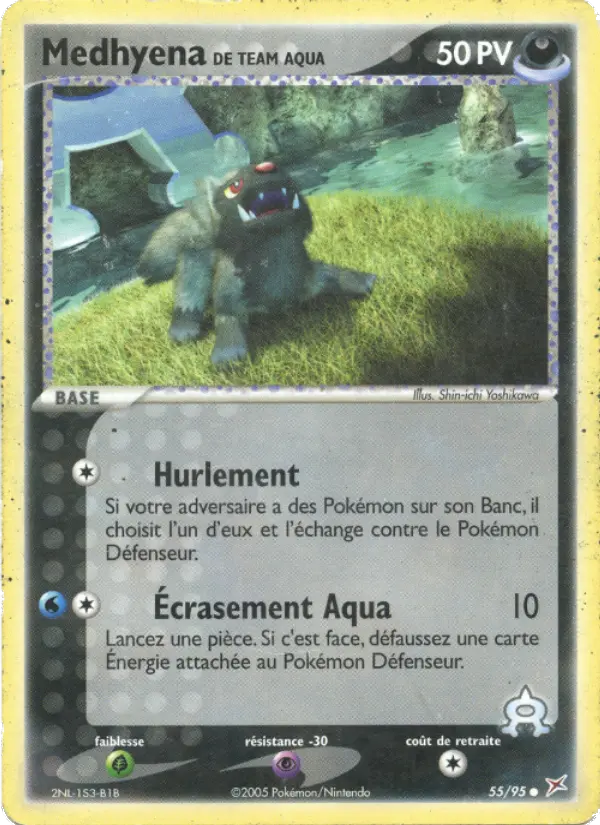 Medhyena de Team Aqua — Carte Pokémon 55 EX Team Magma vs Team Aqua
