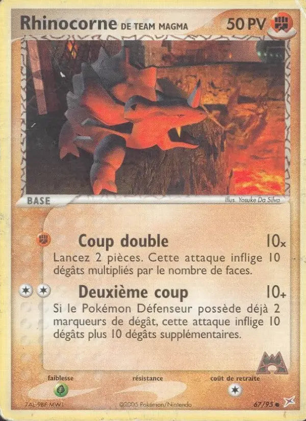 067/095 - Rhinocorne de Team Magma