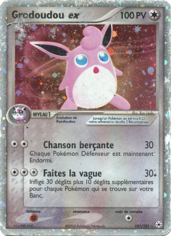 Grodoudou ex — Carte Pokémon 101 EX Légendes Oubliées
