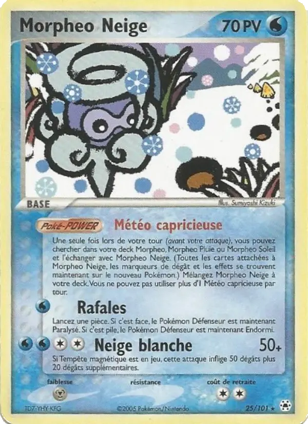 Morpheo Neige — Carte Pokémon 25 EX Légendes Oubliées