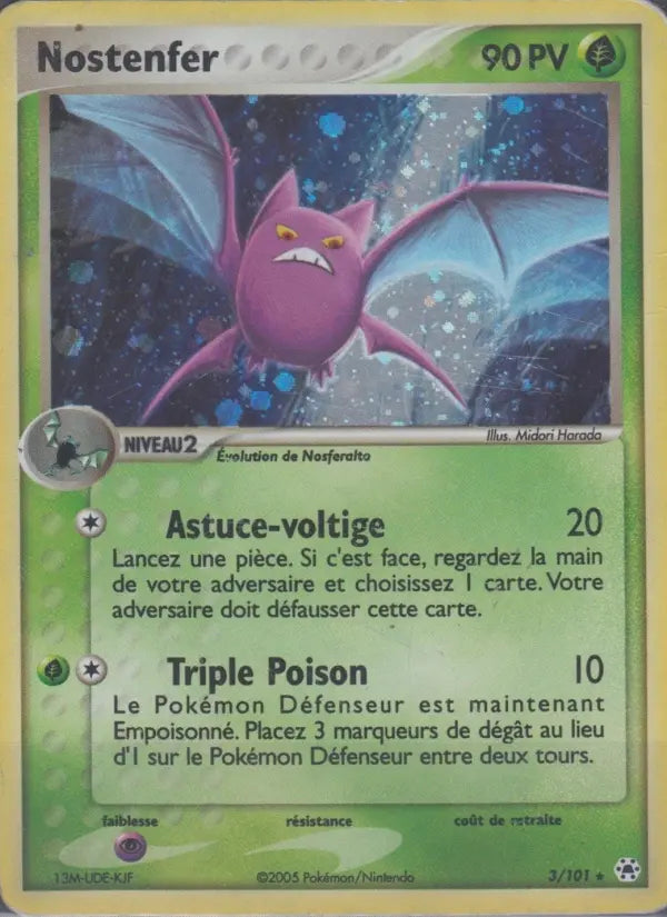 Nostenfer — Carte Pokémon 3 EX Légendes Oubliées
