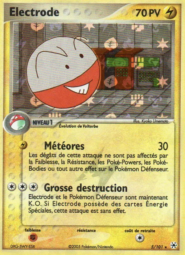 Electrode — Carte Pokémon 5 EX Légendes Oubliées
