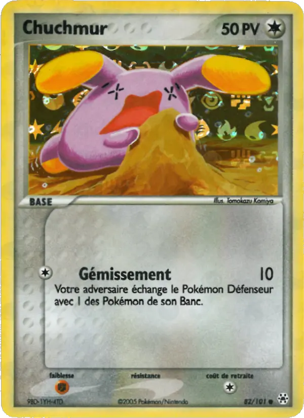 Chuchmur — Carte Pokémon 82 EX Légendes Oubliées