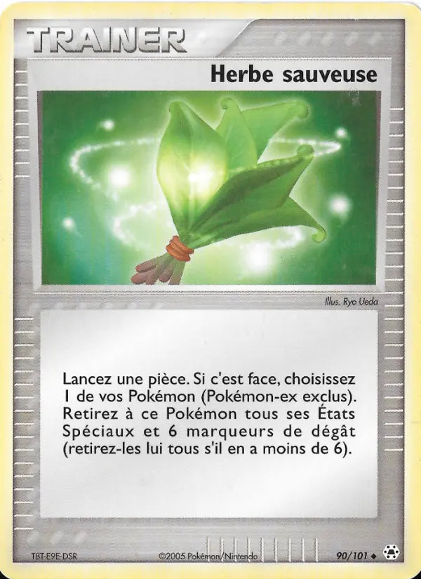 090/101 - Herbe sauveuse — Carte Pokémon EX Légendes Oubliées 90/101