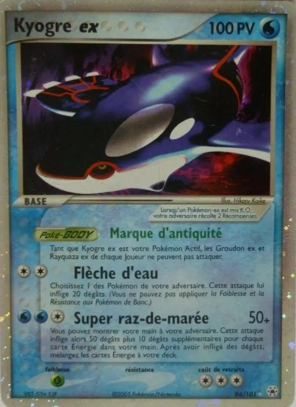 Kyogre ex — Carte Pokémon 94 EX Légendes Oubliées