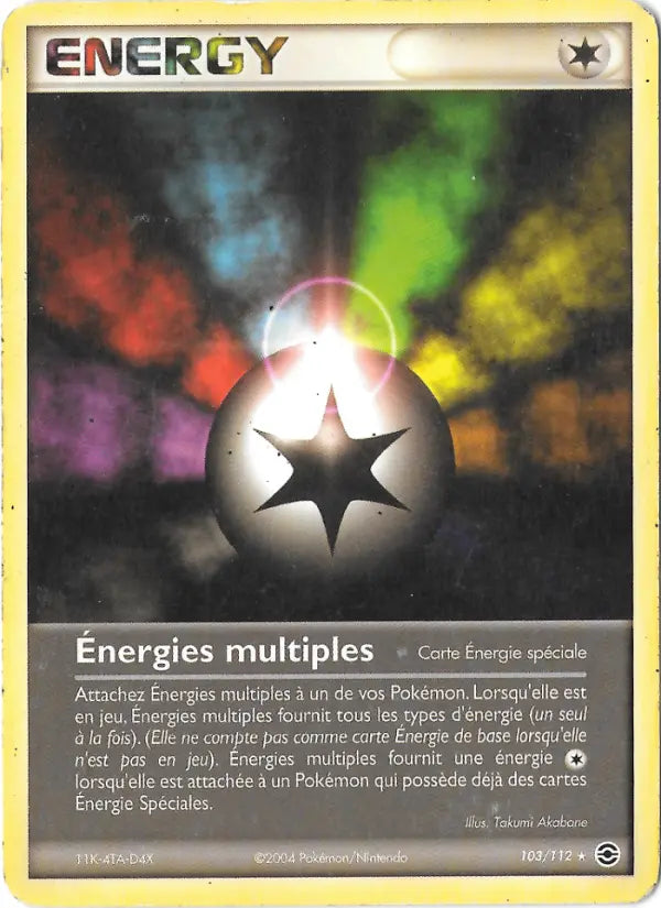 103/112 - Énergies multiples — Carte Pokémon EX Rouge Feu & Vert Feuille 103/112