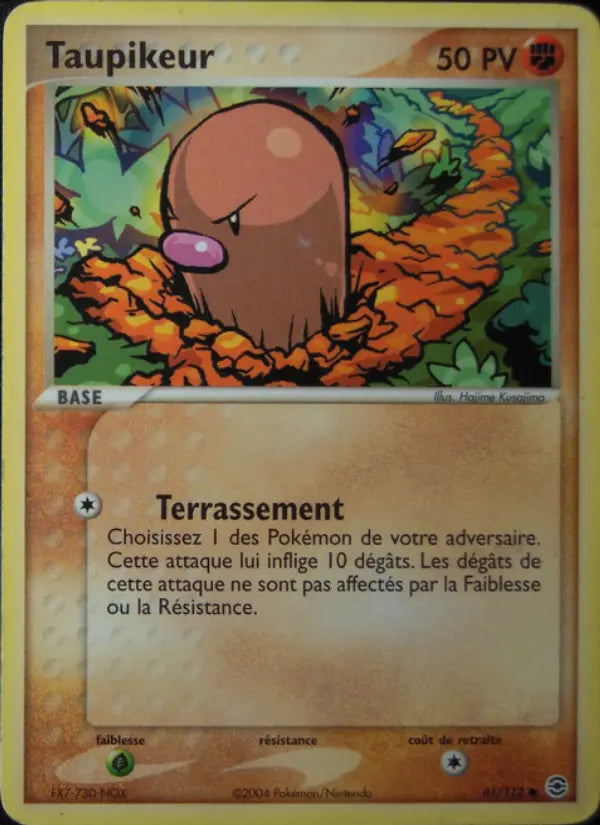 Taupikeur — Carte Pokémon 61 EX Rouge Feu & Vert Feuille