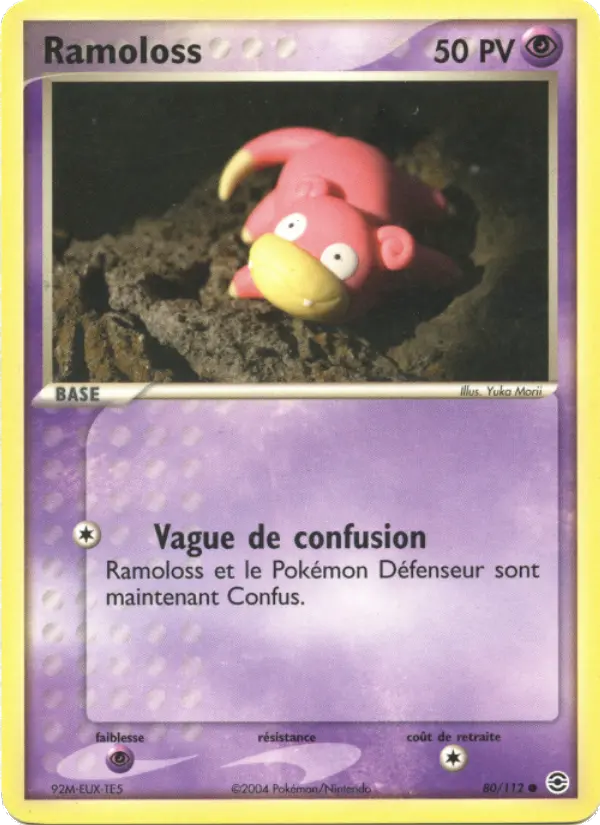 Ramoloss — Carte Pokémon 80 EX Rouge Feu & Vert Feuille