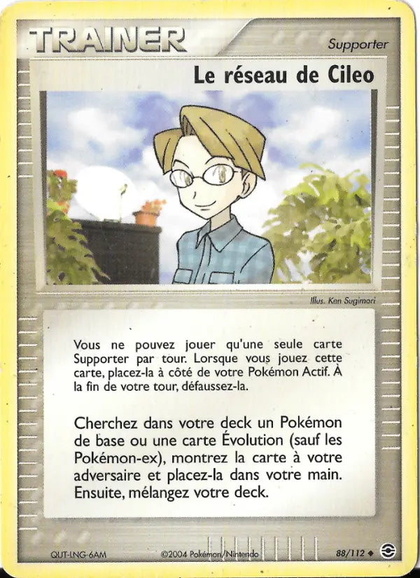 088/112 - Le réseau de Cileo — Carte Pokémon EX Rouge Feu & Vert Feuille 88/112