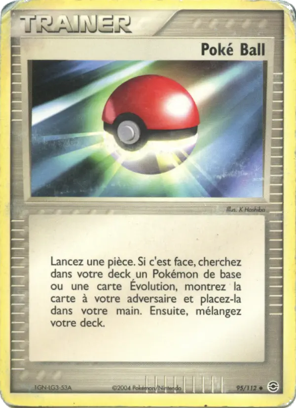 095/112 - Poké Ball — Carte Pokémon EX Rouge Feu & Vert Feuille 95/112