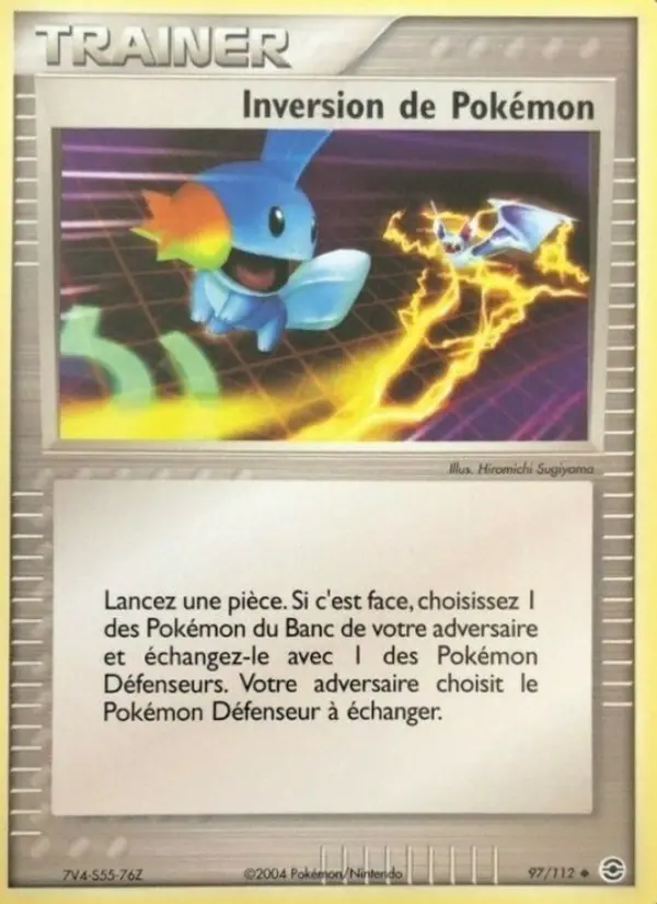 097/112 - Inversion de Pokémon — Carte Pokémon EX Rouge Feu & Vert Feuille 97/112