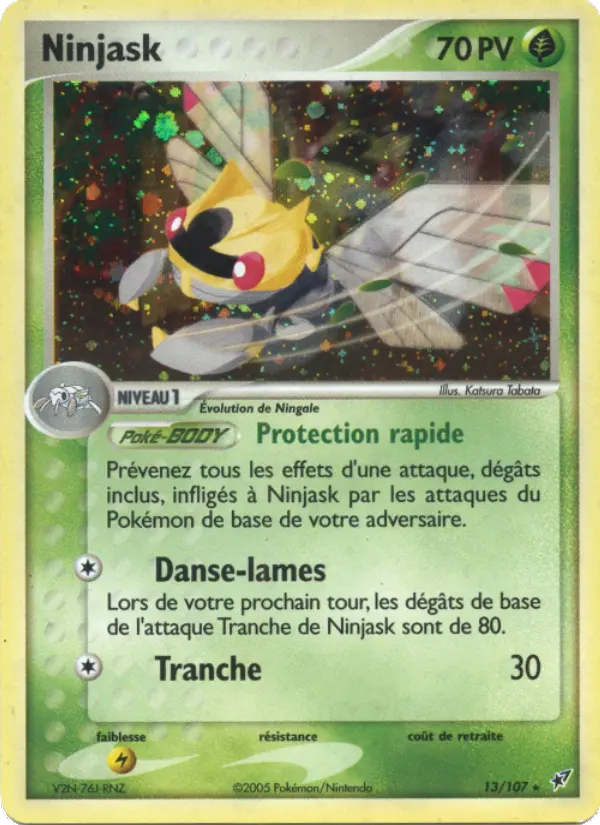 Ninjask — Carte Pokémon 13 EX Deoxys