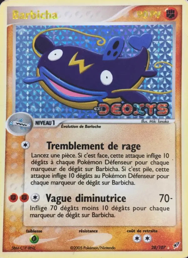Barbicha — Carte Pokémon 28 EX Deoxys