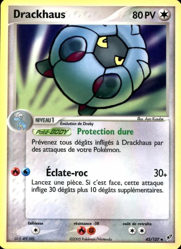 Drackhaus — Carte Pokémon 45 EX Deoxys