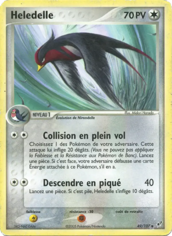 Heledelle — Carte Pokémon 49 EX Deoxys