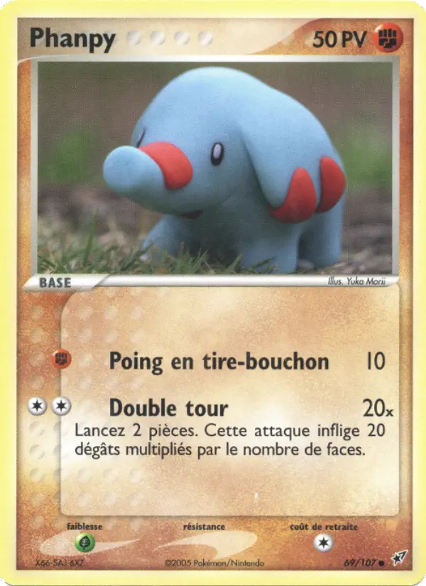Phanpy — Carte Pokémon 69 EX Deoxys