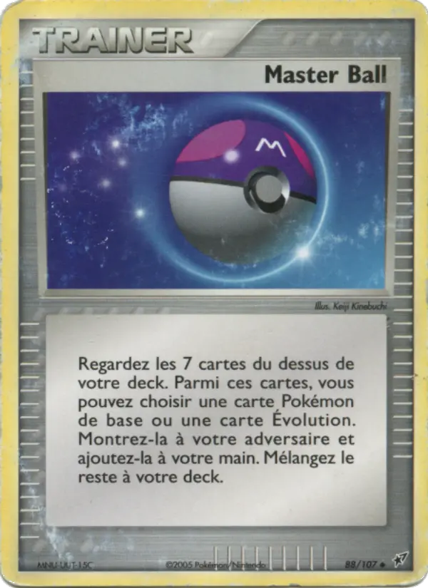 088/107 - Master Ball — Carte Pokémon EX Deoxys 88/107