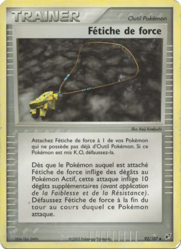 092/107 - Fétiche de force — Carte Pokémon EX Deoxys 92/107