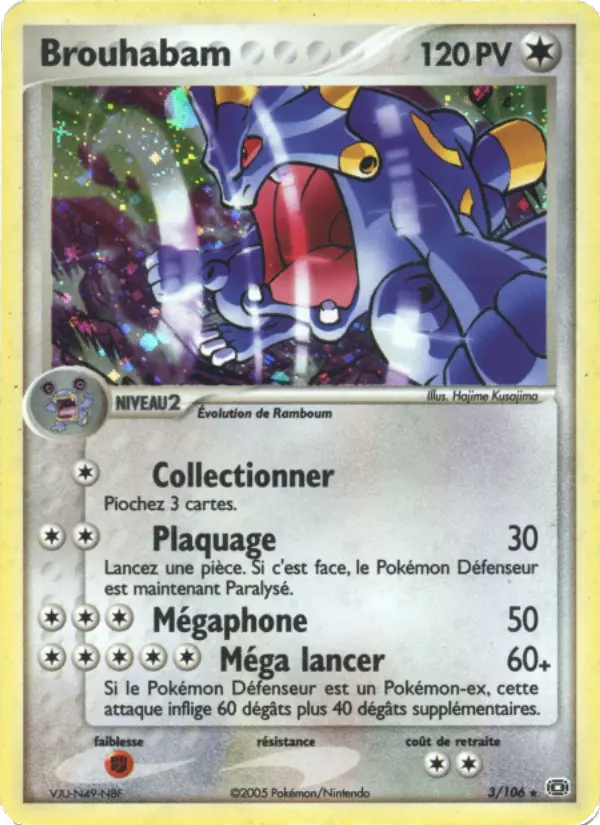003/106 - Brouhabam — Carte Pokémon EX Émeraude 3/106