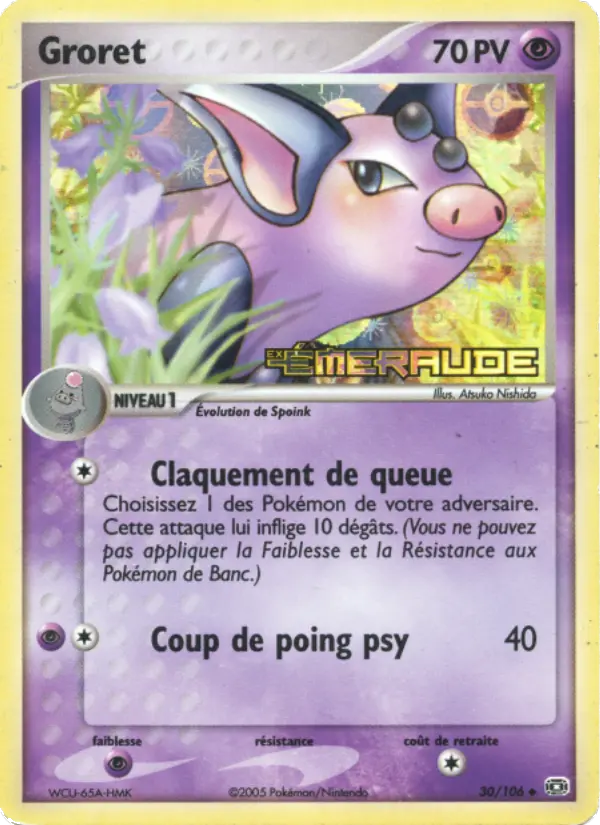 030/106 - Groret — Carte Pokémon EX Émeraude 30/106