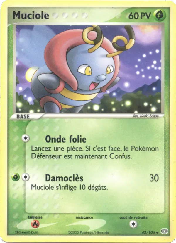 042/106 - Muciole — Carte Pokémon EX Émeraude 42/106