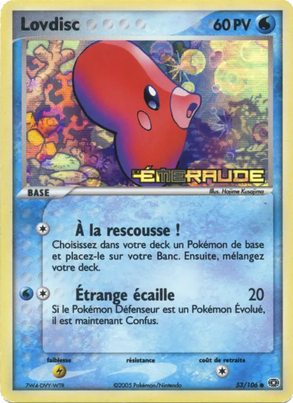 Lovdisc — Carte Pokémon 53 EX Émeraude