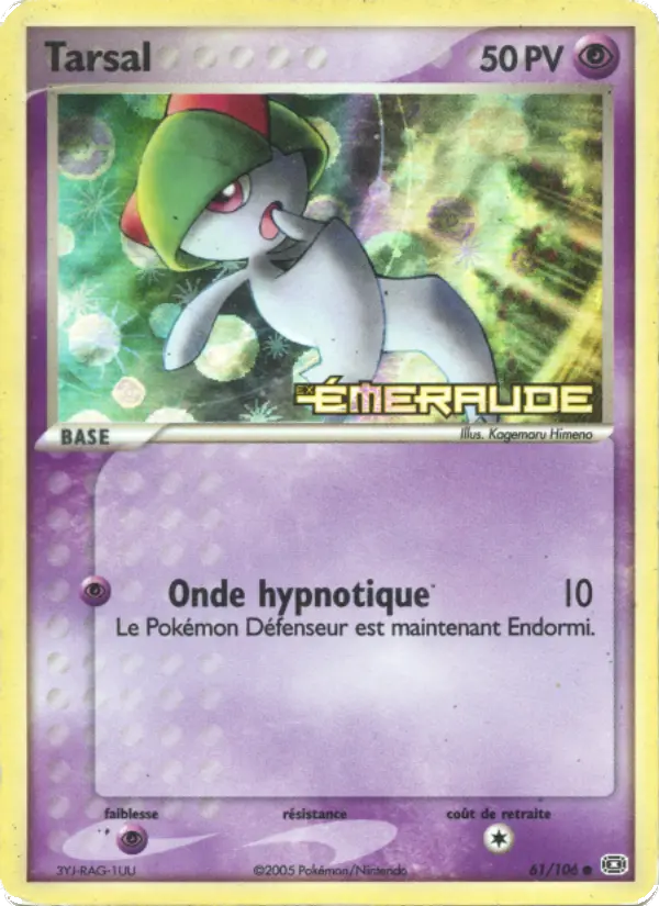 Tarsal — Carte Pokémon 61 EX Émeraude