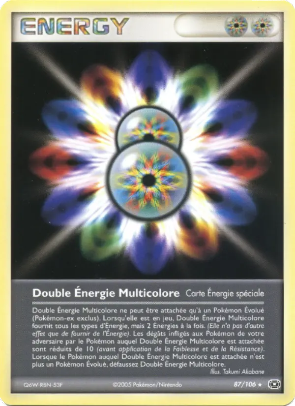087/106 - Double Énergie Multicolore — Carte Pokémon EX Émeraude 87/106