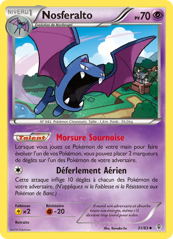 031/083 - Nosferalto — Carte Pokémon Générations 31/83