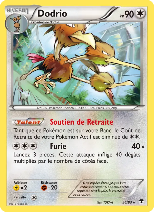 056/083 - Dodrio — Carte Pokémon Générations 56/83