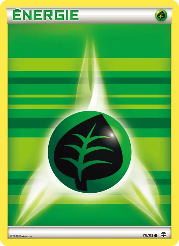 075/083 - Énergie Grass de base — Carte Pokémon Générations 75/83