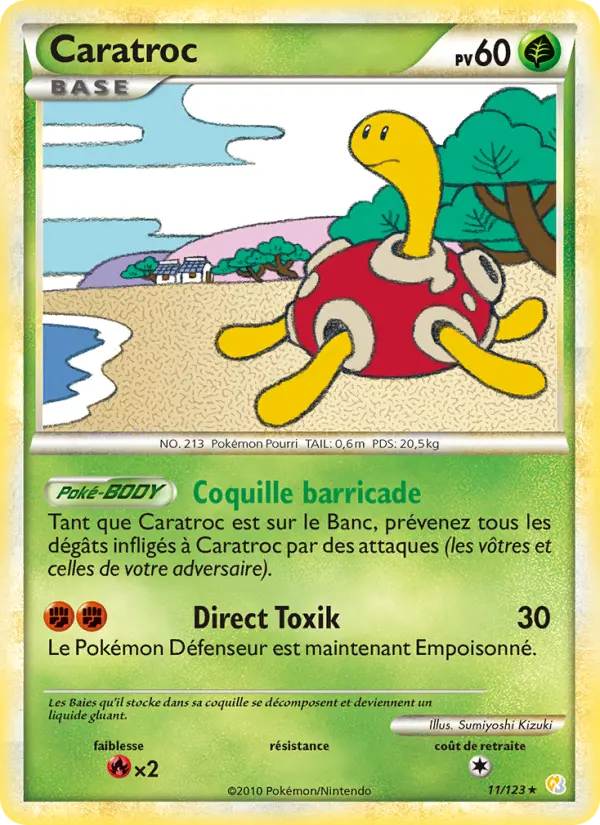 Caratroc — Carte Pokémon 11 HeartGold SoulSilver