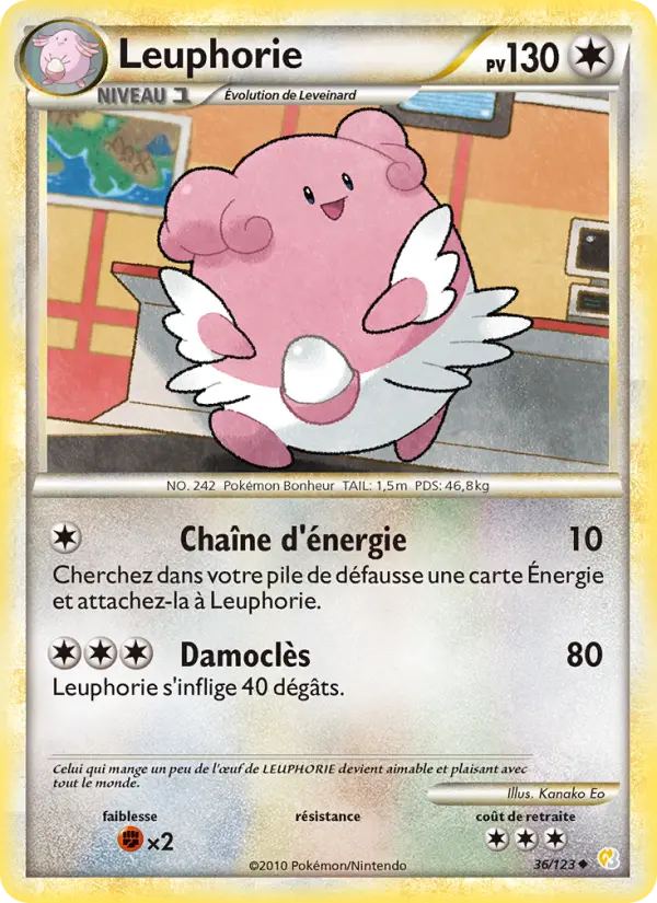 Leuphorie — Carte Pokémon 36 HeartGold SoulSilver
