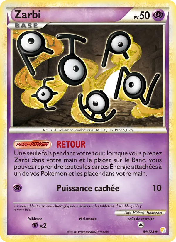 054/123 - Zarbi — Carte Pokémon HeartGold SoulSilver 54/123