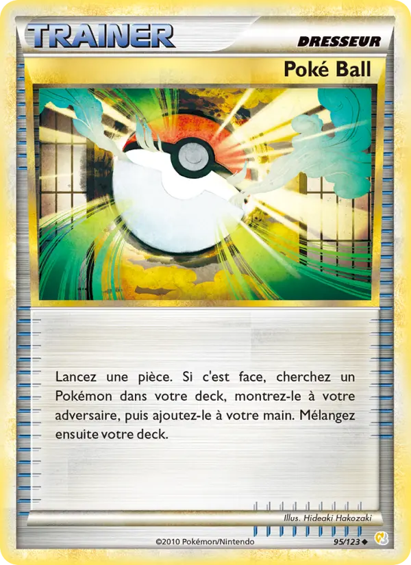095/123 - Poké Ball — Carte Pokémon HeartGold SoulSilver 95/123