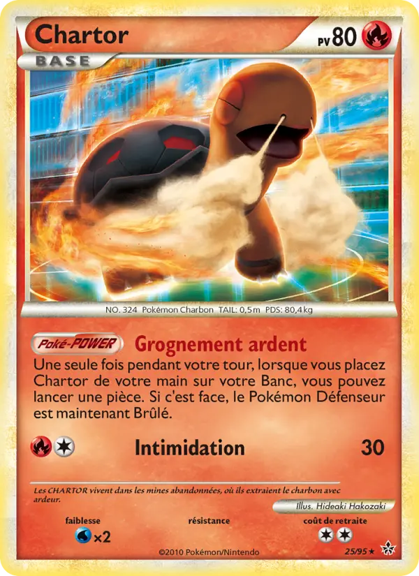 Chartor — Carte Pokémon 25 Déchaînement