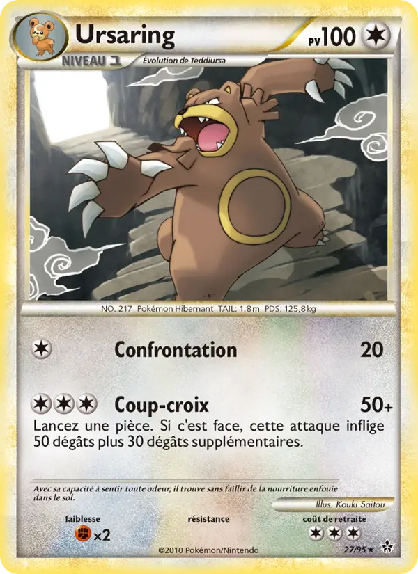 Ursaring — Carte Pokémon 27 Déchaînement