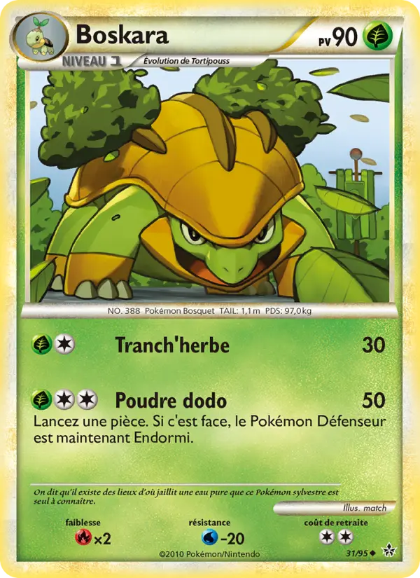 Boskara — Carte Pokémon 31 Déchaînement