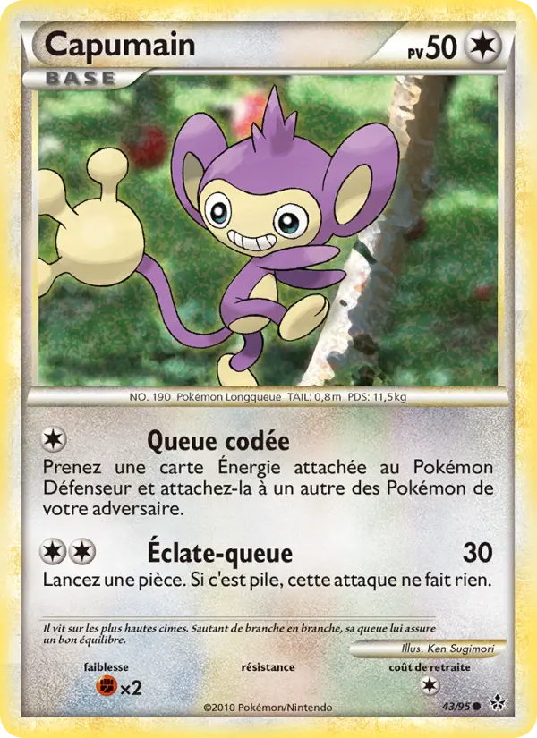 Capumain — Carte Pokémon 43 Déchaînement