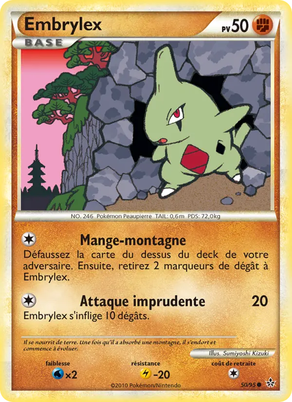 050/095 - Embrylex — Carte Pokémon Déchaînement 50/95