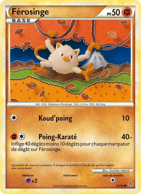 Férosinge — Carte Pokémon 53 Déchaînement