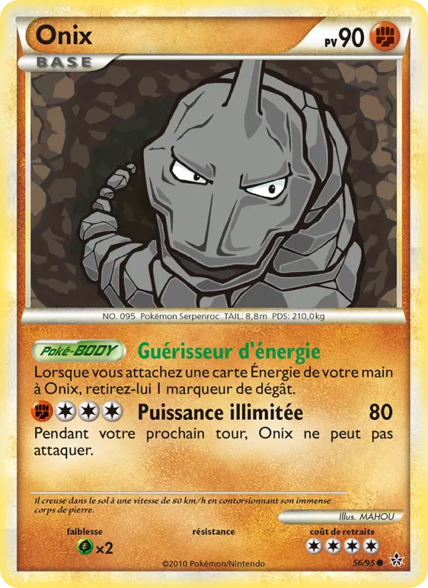 056/095 - Onix — Carte Pokémon Déchaînement 56/95