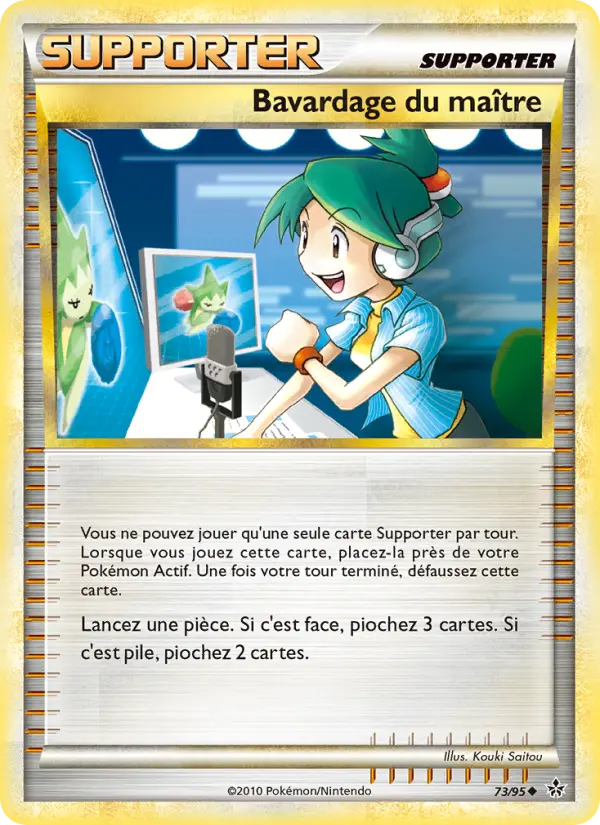073/095 - Bavardage du maître — Carte Pokémon Déchaînement 73/95