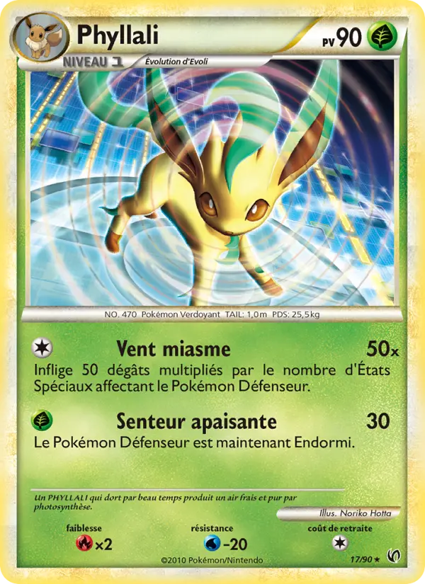 017/090 - Phyllali — Carte Pokémon Indomptable 17/90