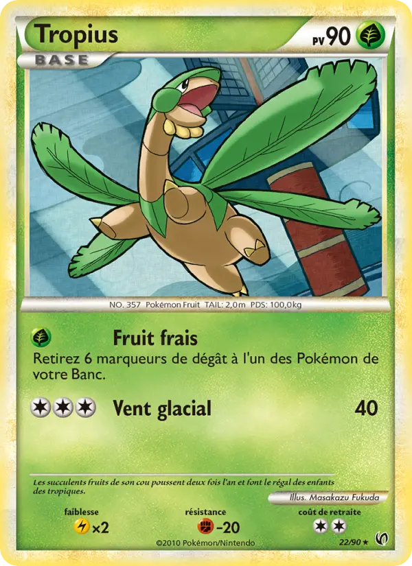 Tropius — Carte Pokémon 22 Indomptable